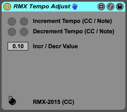 RMX Tempo Adjust (Max for Live Utility)